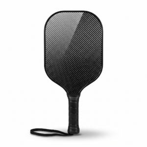 Black carbon fiber pickleball paddle
