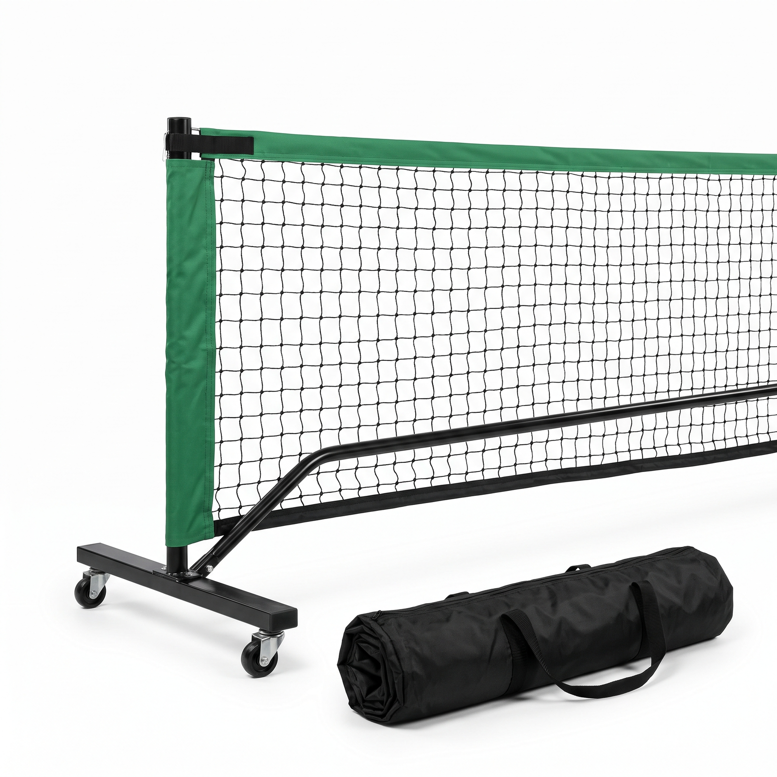 Fostoy Pickleball Net Set with Wheels, 22 FT Regulation Size